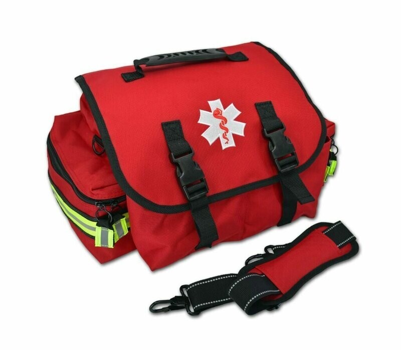 Small EMT/Nurse Bag w/ Foam Dividers, Elastic Loops, Quick Access Flap & Triple Trim Reflective Trim