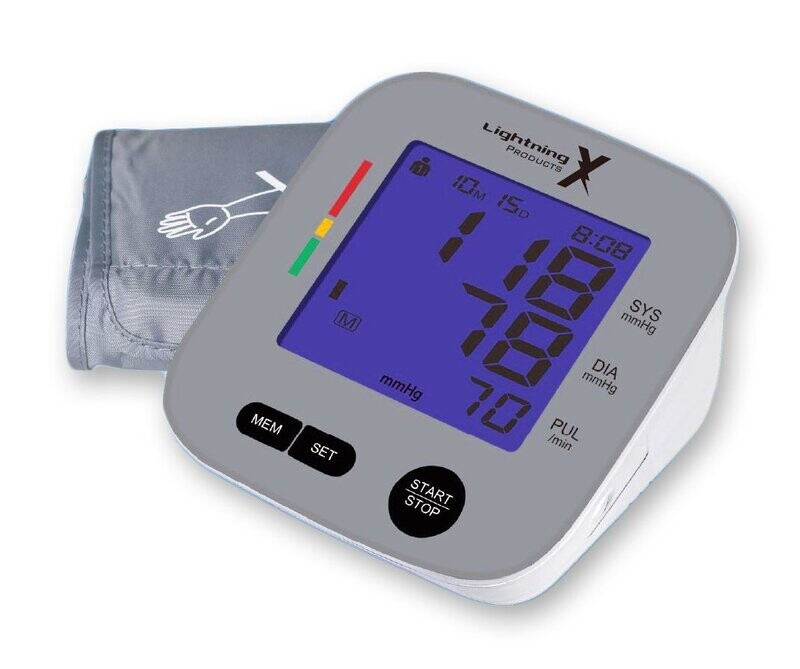 Digital Upper Arm Automatic Blood Pressure Monitor w/ LCD  Display