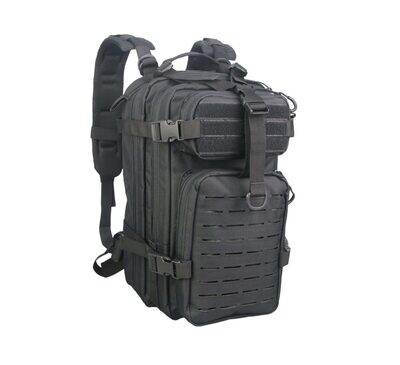 Small Tactical Assault Backpack w/ Front & Side MOLLE + Adjustable Compression Strap