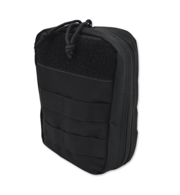 MOLLE Accessory Pouch w/ 2 Front Rows of Webbing Loops + Velcro Patch & Elastic Loops (Matches LXMB45)