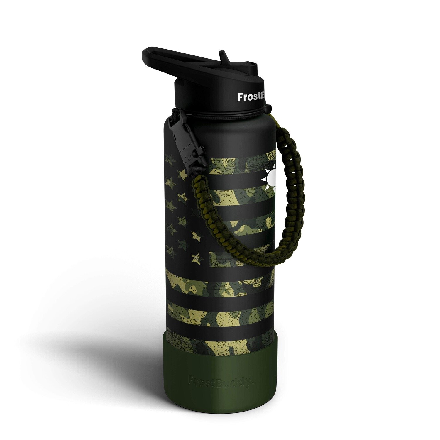 40oz Sports Buddy | Camo Flag