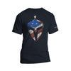 Spartan Camera Black Patriotic T-shirt