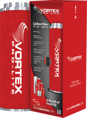 Vortex Pro-Lite Filter 10&quot; x 40&quot; 1400 CFM Carbon Filter
