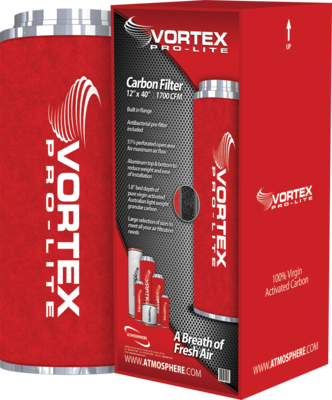 Vortex Pro-Lite Filter 12&quot; x 40&quot; 1700 CFM Carbon Filter