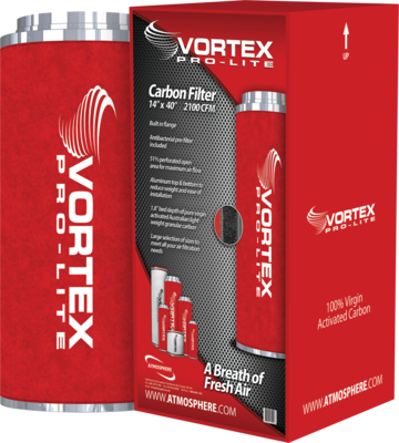 Vortex Pro-Lite Filter 14&quot; x 40&quot; 2100 CFM Carbon Filter