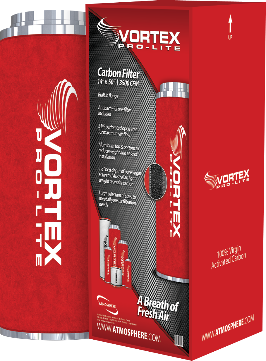 Vortex Pro-Lite Filter 14&quot; x 50&quot; 3500 CFM Carbon Filter