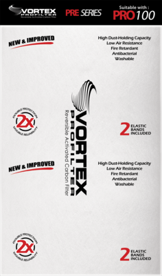 Vortex PROfilter Pre-Filter Pro 100(whit 2 elastic bands)