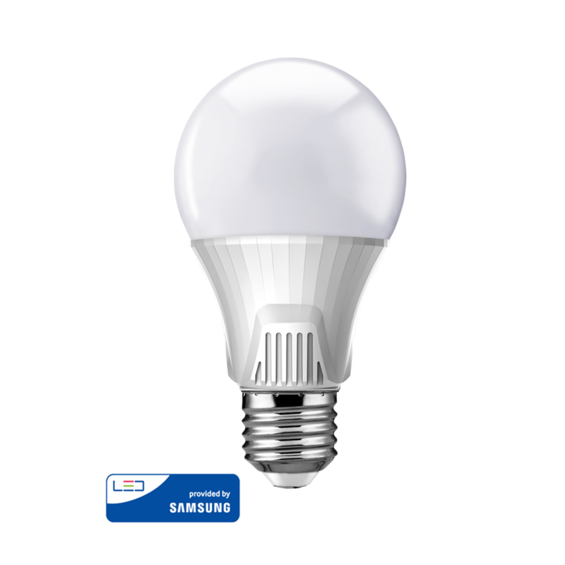 Λάμπα LED E27 Powertech 9W 3000K 810 lm Samsung LED IC Warm White
