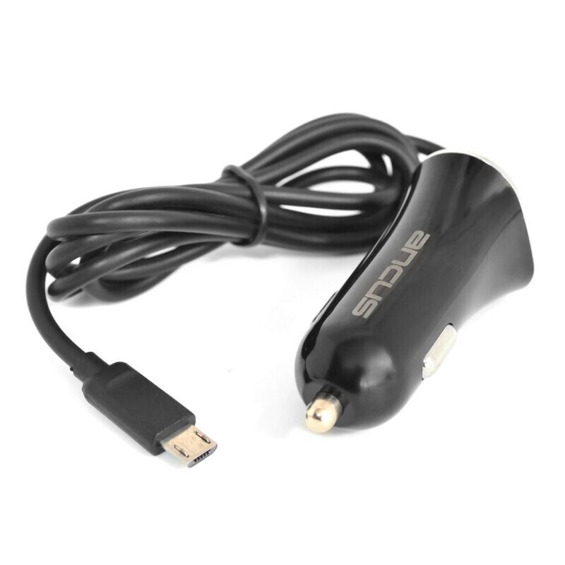 Φορτιστής Αυτοκινήτου Ancus USB 2400 mAh 5V 12W με Καλώδιο Micro USB - Μαύρο