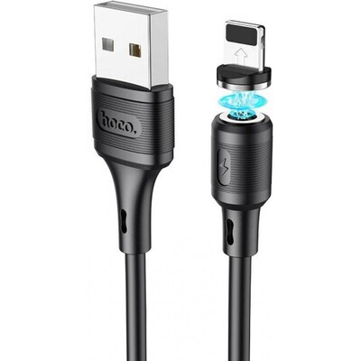 Καλώδιο Φόρτισης Hoco X52 USB σε Lightning 2.4A με Μαγνητικό Αποσπώμενο Βύσμα - Μαύρο