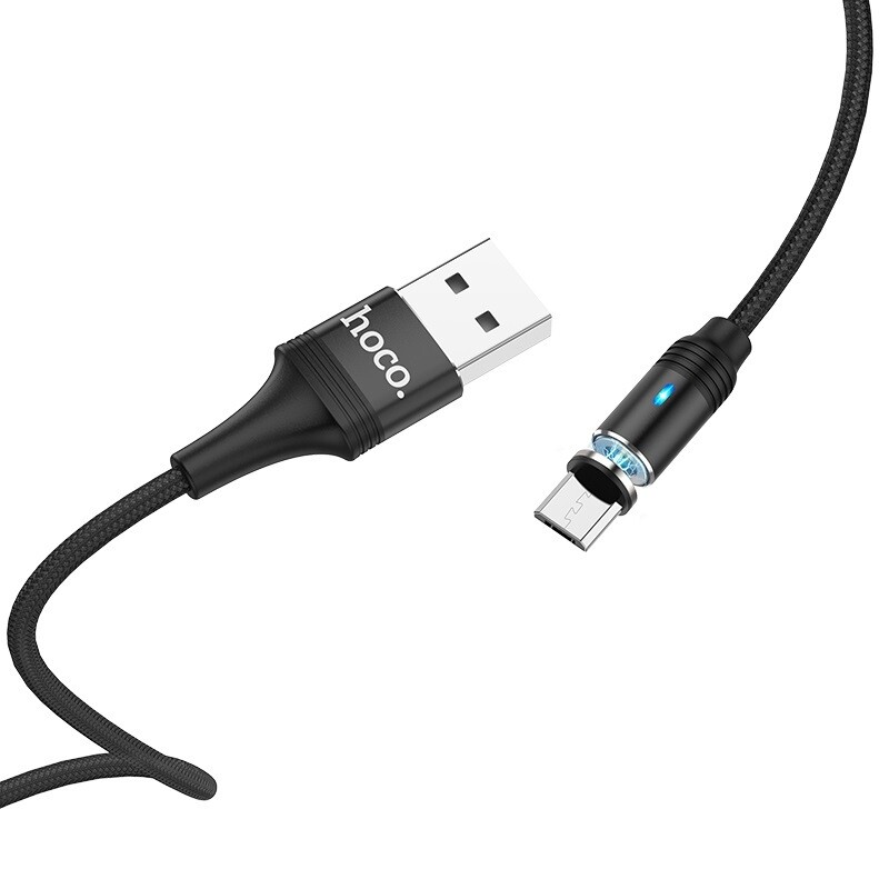 Καλώδιο Φόρτισης Δεδομένων Hoco U75 Micro USB 3.0 Magnetic - Μαύρο