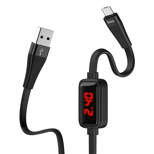 Καλώδιο Φόρτισης Δεδομένων Hoco S4 USB σε Micro USB 2.4A - Μαύρο