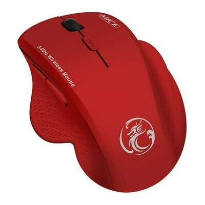 Ασύρματο Ποντίκι Gaming iMice G6 6 Κουμπιά Μηχανισμό Υψηλής Ακρίβειας Κόκκινο