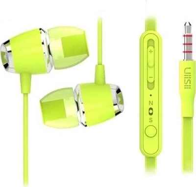 Handsfree UiiSii U5 Earphones με Μικρόφωνο Stereo 3.5mm Πλήκτρο Λειτουργίας Green
