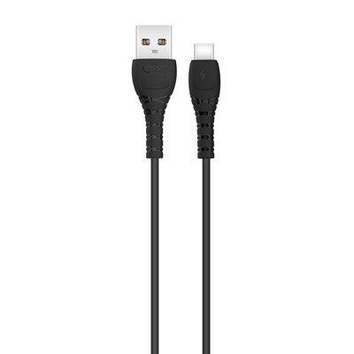 Καλώδιο Φόρτισης XO NBQ165 USB σε Type-C 3A 1m- Μαύρο