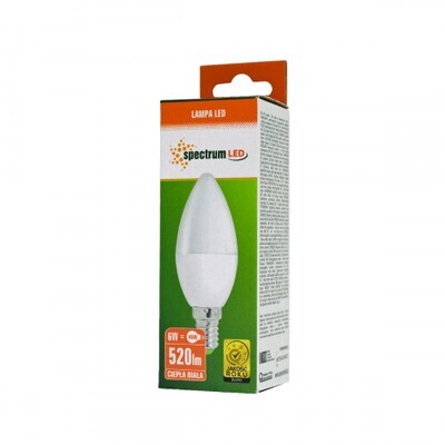 Λάμπα LED E14 Spectrum 6W 3000K 520lm Warm White