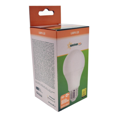 Λάμπα LED E27 Spectrum 10W 3000K 800lm Warm White