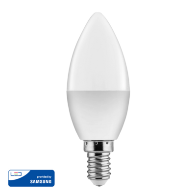 Λάμπα LED E14 7W 6500K 560lm Samsung LED IC - Cold White Λάμπα LED E14 7W 6500K 560lm Samsung LED IC - Cold White