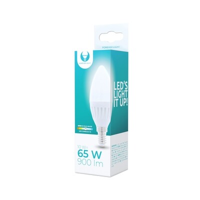 Λάμπα LED E14 10W 6000K 900lm Forever Light - Cold White