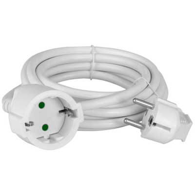 Μπαλαντέζα Ρεύματος Powertech 1 x Schuko 16A 3m - Λευκό Μπαλαντέζα Ρεύματος Powertech 1 x Schuko 16A 3m - Λευκό