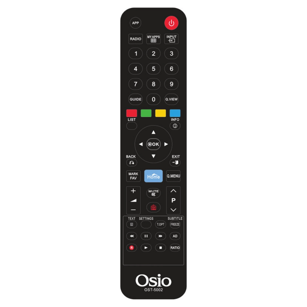 Τηλεχειριστήριο Osio OST-5002 για Τηλεοράσεις LG χωρίς Προγραμματισμό