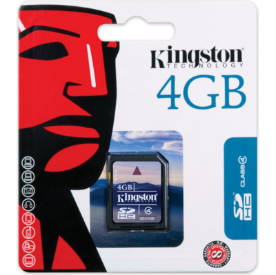 Κάρτα Μνήμης Kingston SDHC 4GB