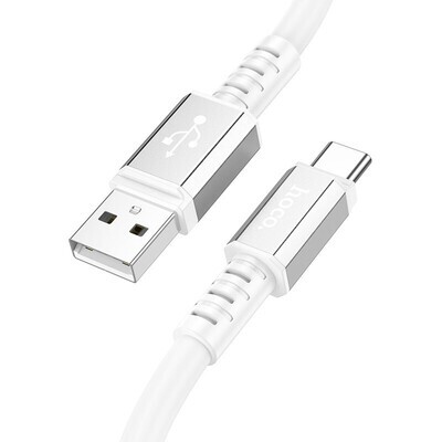 Καλώδιο Φόρτισης Δεδομένων Hoco X85 Strength USB σε Type-C 3A Fast Charge Λευκό1m