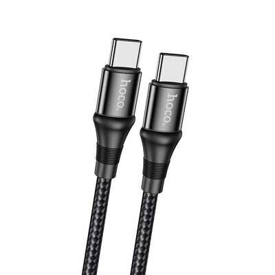 Καλώδιο Φόρτισης Δεδομένων Braided Hoco X50 100W USB-C σε USB-C 5.0A 20V 1μ. Μαύρο