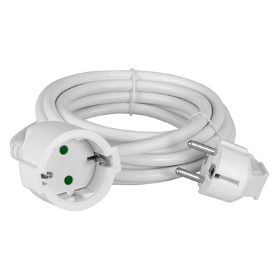 Μπαλαντέζα Ρεύματος Powertech Schuko 16A 5m - Λευκή