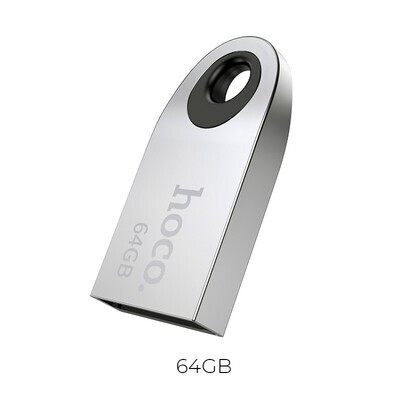 USB Flash Drive 64GB Hoco UD9 Mini Car Music Insightful 2.0 Ασημί
