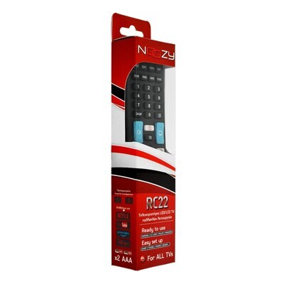 Τηλεχειριστήριο Noozy RC22 για Samsung LG Sony Philips Panasonic Sharp Toshiba Hisense Grundig