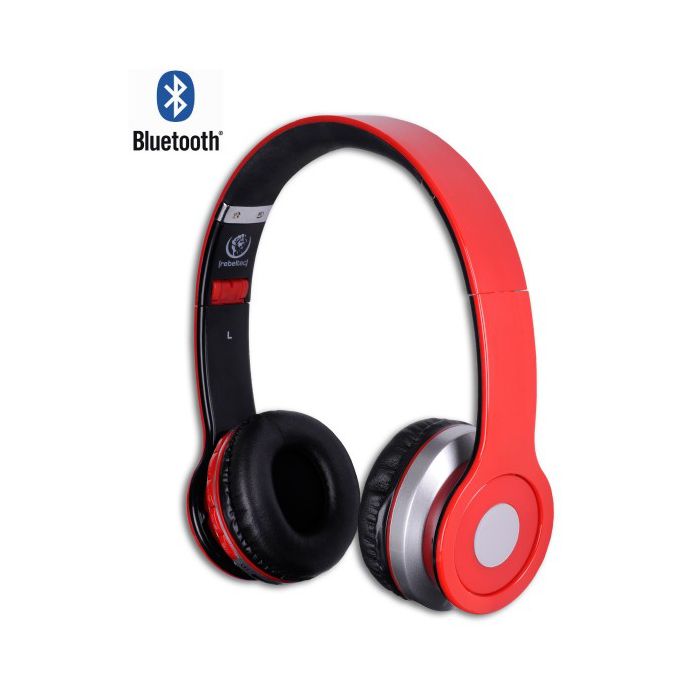 Ασύρματα Ακουστικά Bluetooth Rebeltec Crystal Red FM Radio