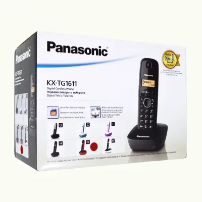 Ασύρματο Τηλέφωνο Panasonic KX-TG1611GRR Μαύρο-Κόκκινο