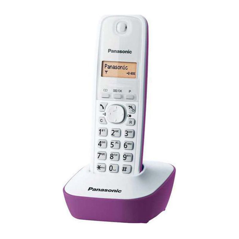 Ασύρματο Τηλέφωνο Panasonic KX-TG1611GRF Λευκό-Μώβ