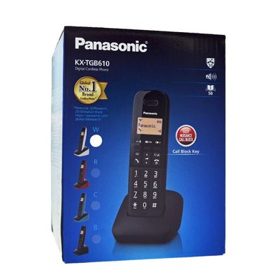 Ασύρματο Τηλέφωνο Panasonic KX-TG1B610JTW με φραγή κλήσεων Μαύρο