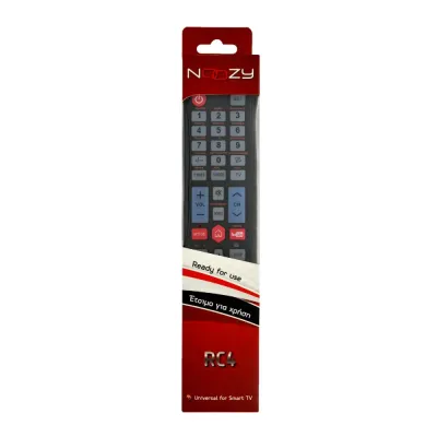 Τηλεχειριστήριο Noozy RC4 Universal με Λειτουργία Εύκολου Προγραμματισμού. Συμβατό με Smart TVs
