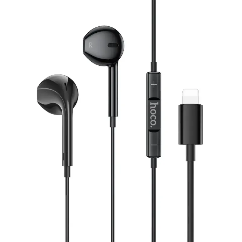 Hands Free Hoco M111 Primero Stereo Lightning Μαύρα 1.2m