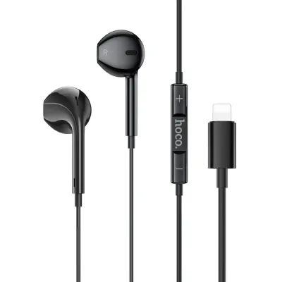Hands Free Hoco M111 Primero Stereo Lightning Μαύρα 1.2m