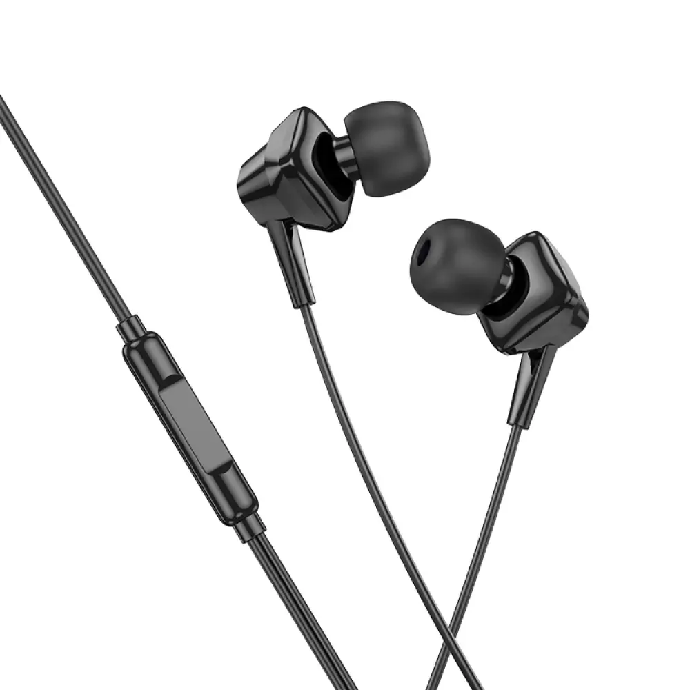 Hands Free Hoco M113 Earphones Lightning Μαύρο 1.2m