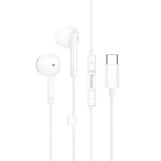 HandsFree Hoco M86 Deep Bass USB-C Λευκό