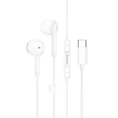 HandsFree Hoco M86 Deep Bass USB-C Λευκό