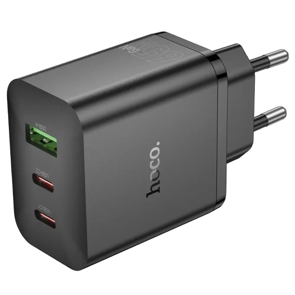 Φορτιστής 65W USB-C &amp; USB Hoco N51