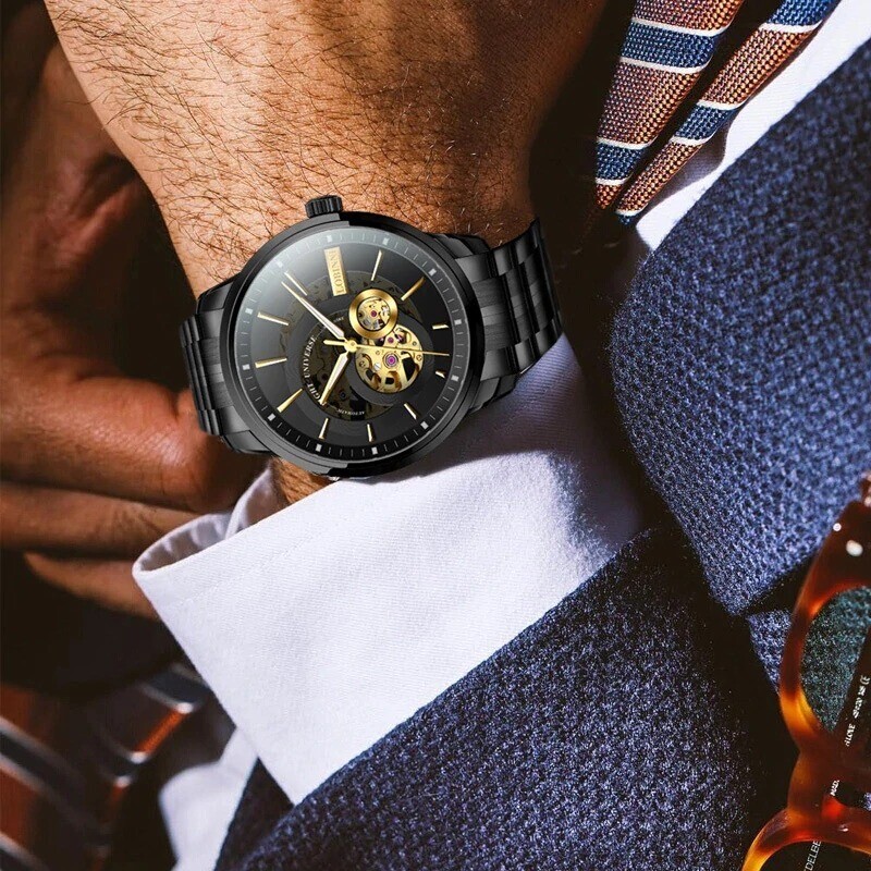 Mens Luxury Mechanical Water Resistant BusinessLeisure Automatic Watch Mens Luxury Mechanical Water Resistant BusinessLeisure Automatic Watch