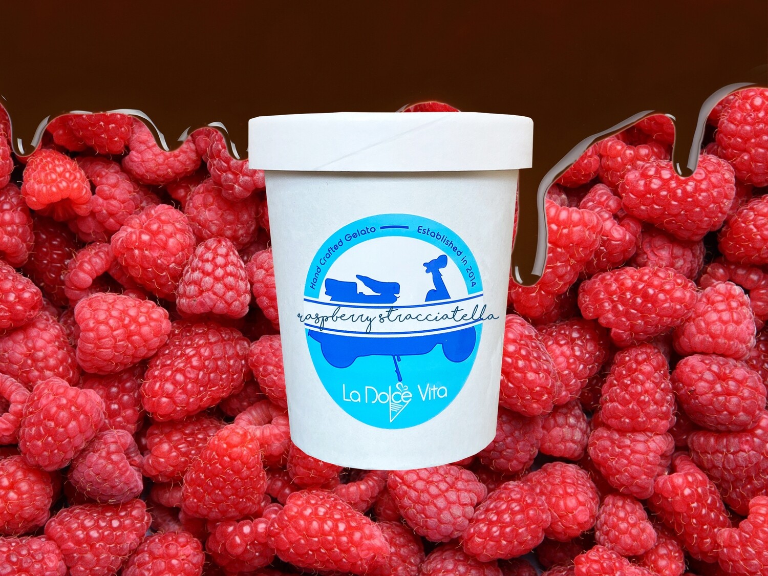 Raspberry Stracciatella Pint Raspberry Stracciatella Pint