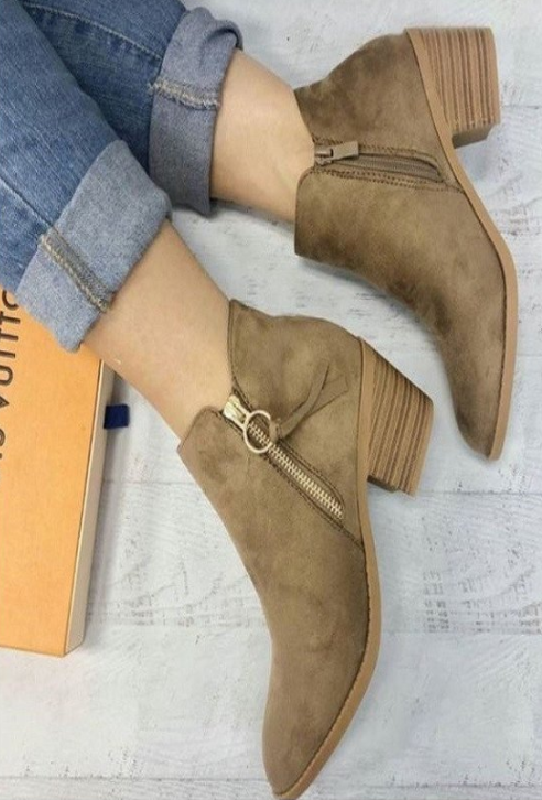 Taupe Booties 