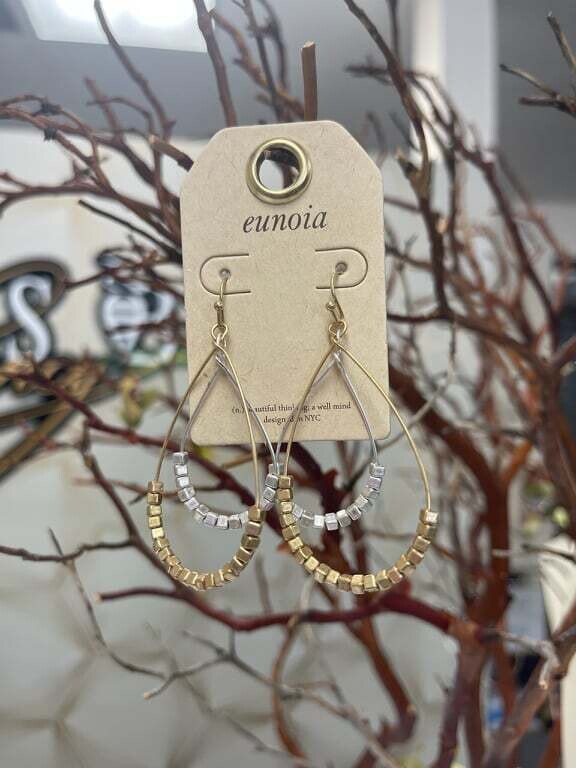 Beaded Teardrop Earrings