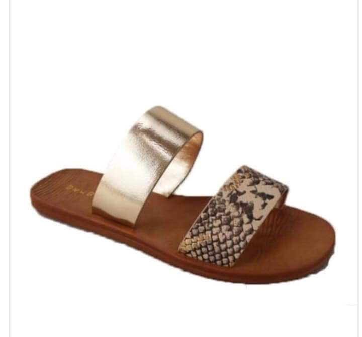 Gold Snake Sandals