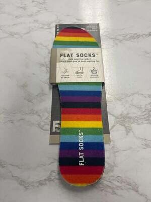 Flat Socks - Rainbow 