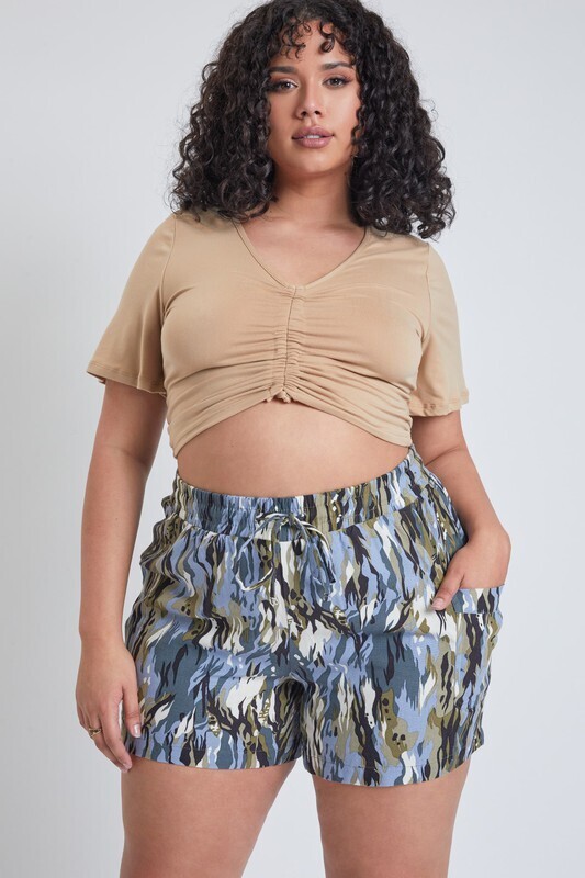 Linen Shorts Coral Reef