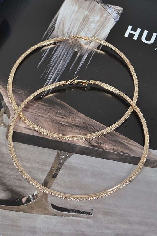 Rhinestone Hoops